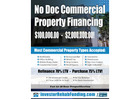 NO DOC COMMERCIAL & MULTIFAMILY Property Financing To$2,000,000.00!